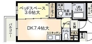 柴原阪大前駅 徒歩7分 1階の物件間取画像